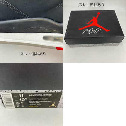 NIKE AIR JORDAN | ナイキ　エアー　ジョーダン Air Jordan 4 Retro スニーカー 308497-060 ブラック 29cm【イオン広店】