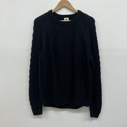NIKE | ナイキ ケーブルニット ニット DQ5177-010 ブラック サイズ：L【イオン広店】