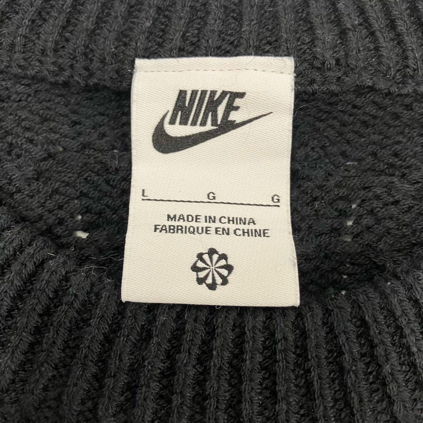 NIKE | ナイキ ケーブルニット ニット DQ5177-010 ブラック サイズ：L【イオン広店】