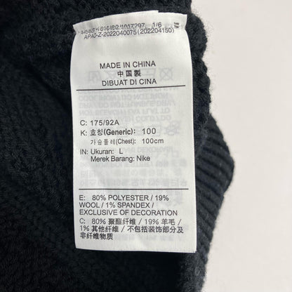 NIKE | ナイキ ケーブルニット ニット DQ5177-010 ブラック サイズ：L【イオン広店】