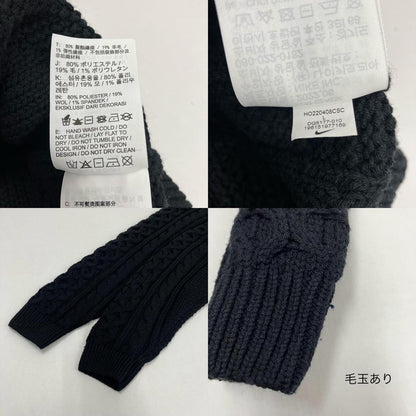 NIKE | ナイキ ケーブルニット ニット DQ5177-010 ブラック サイズ：L【イオン広店】