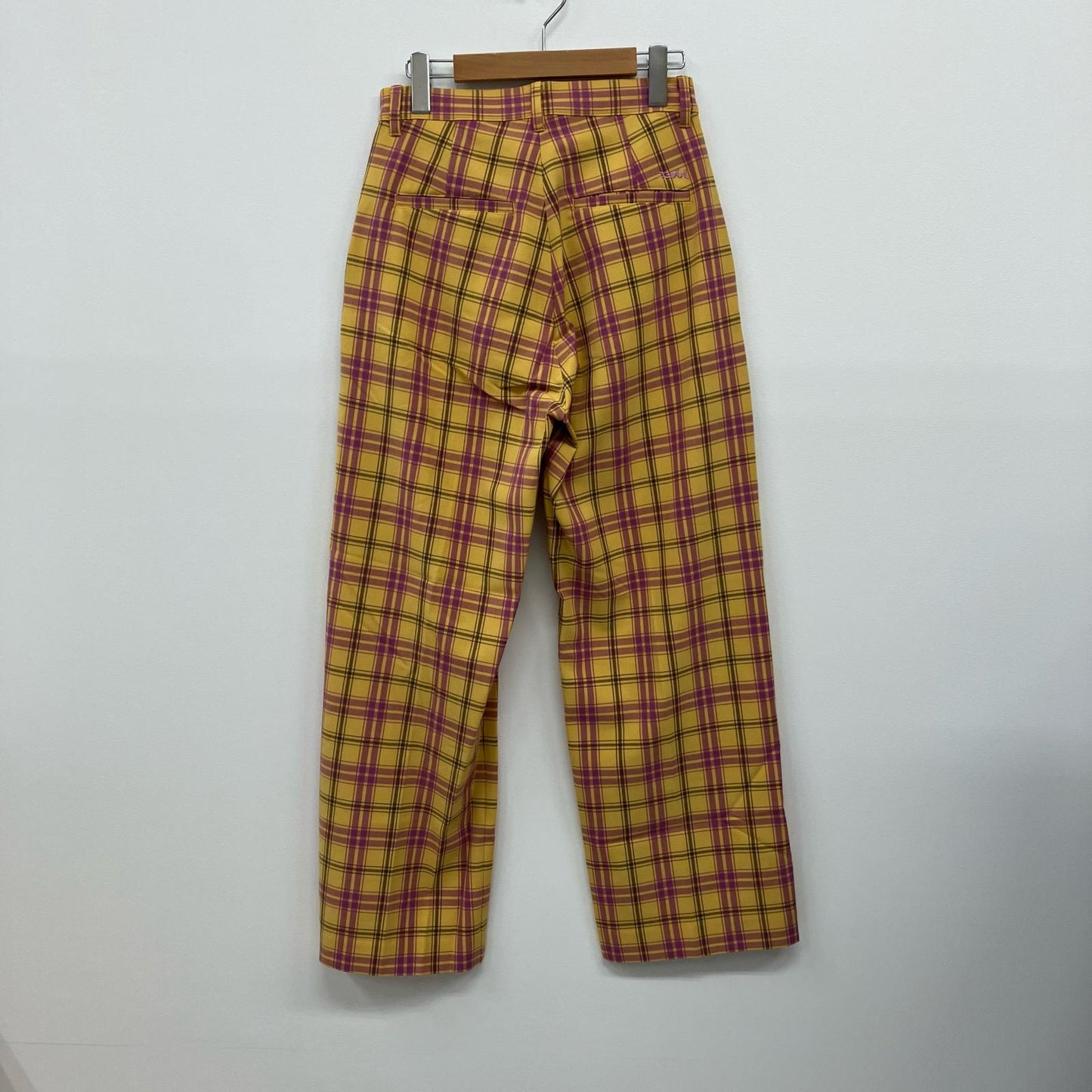 X-girl | エックスガール PLAID STRAIGHT LEG PANTS パンツ 105231031006 イエロー サイズ：M【イオン広店】
