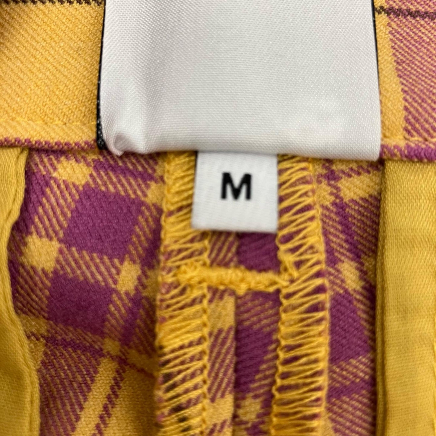X-girl | エックスガール PLAID STRAIGHT LEG PANTS パンツ 105231031006 イエロー サイズ：M【イオン広店】