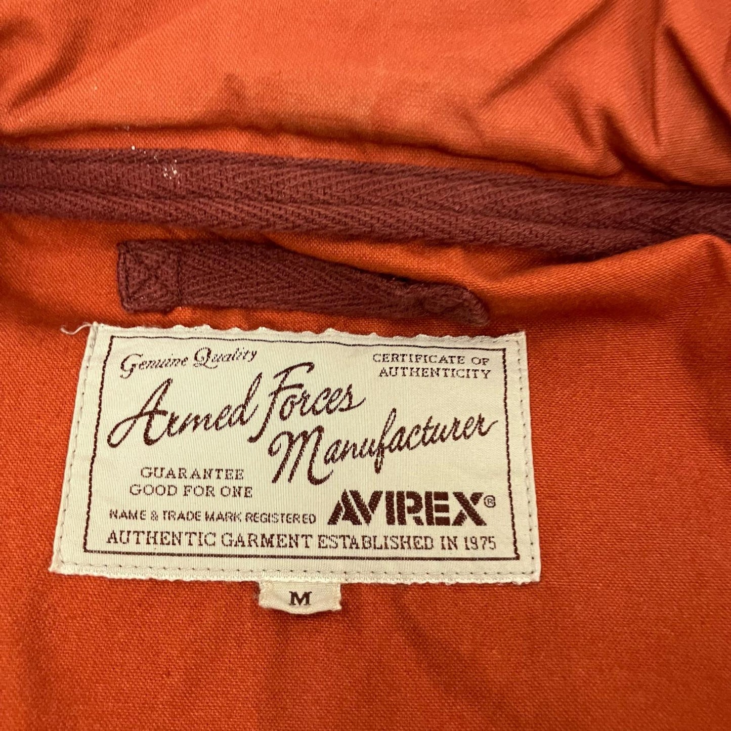 AVIREX | アヴィレックス WAPPEN FIELD JACKET ブルゾン 6132048 オレンジ サイズ：M【イオン広店】