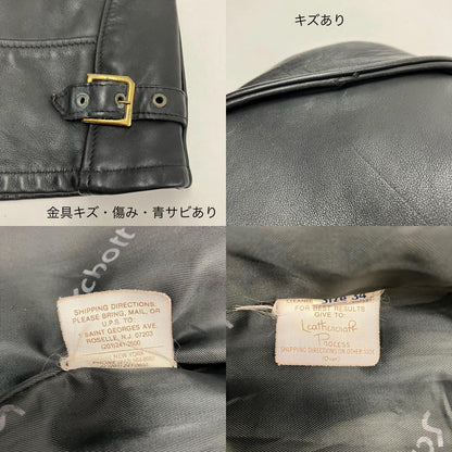 schott | ショット ライナー欠品 レザー AT101 ブラック サイズ：34【イオン広店】