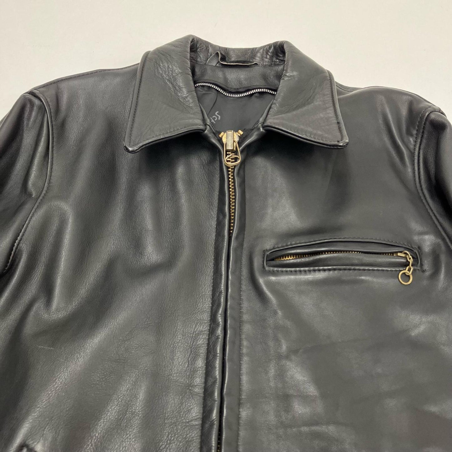 schott | ショット ライナー欠品 レザー AT101 ブラック サイズ：34【イオン広店】