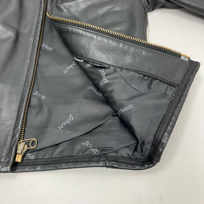 schott | ショット ライナー欠品 レザー AT101 ブラック サイズ：34【イオン広店】