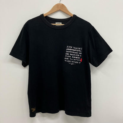 W)TAPS | ダブルタップス DESIGN SS 04/TEE.COTTON 半袖Ｔシャツ 161ATDT-CSM06 ブラック【イオン広店】