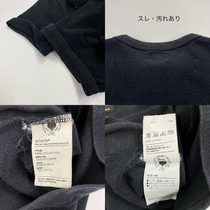 W)TAPS | ダブルタップス DESIGN SS 04/TEE.COTTON 半袖Ｔシャツ 161ATDT-CSM06 ブラック【イオン広店】