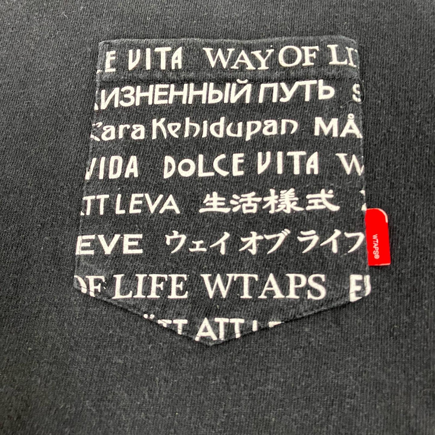 W)TAPS | ダブルタップス DESIGN SS 04/TEE.COTTON 半袖Ｔシャツ 161ATDT-CSM06 ブラック【イオン広店】