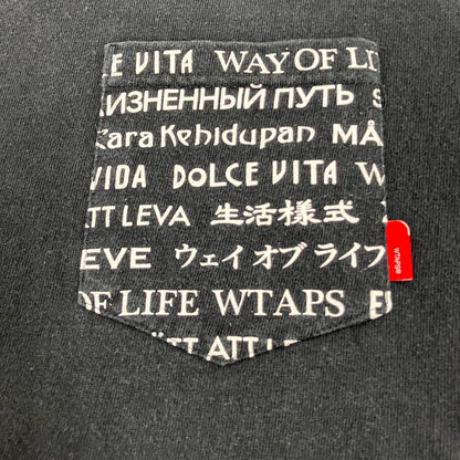 W)TAPS | ダブルタップス DESIGN SS 04/TEE.COTTON 半袖Ｔシャツ 161ATDT-CSM06 ブラック【イオン広店】