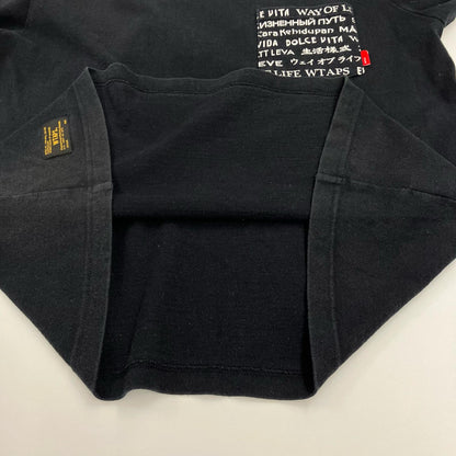W)TAPS | ダブルタップス DESIGN SS 04/TEE.COTTON 半袖Ｔシャツ 161ATDT-CSM06 ブラック【イオン広店】