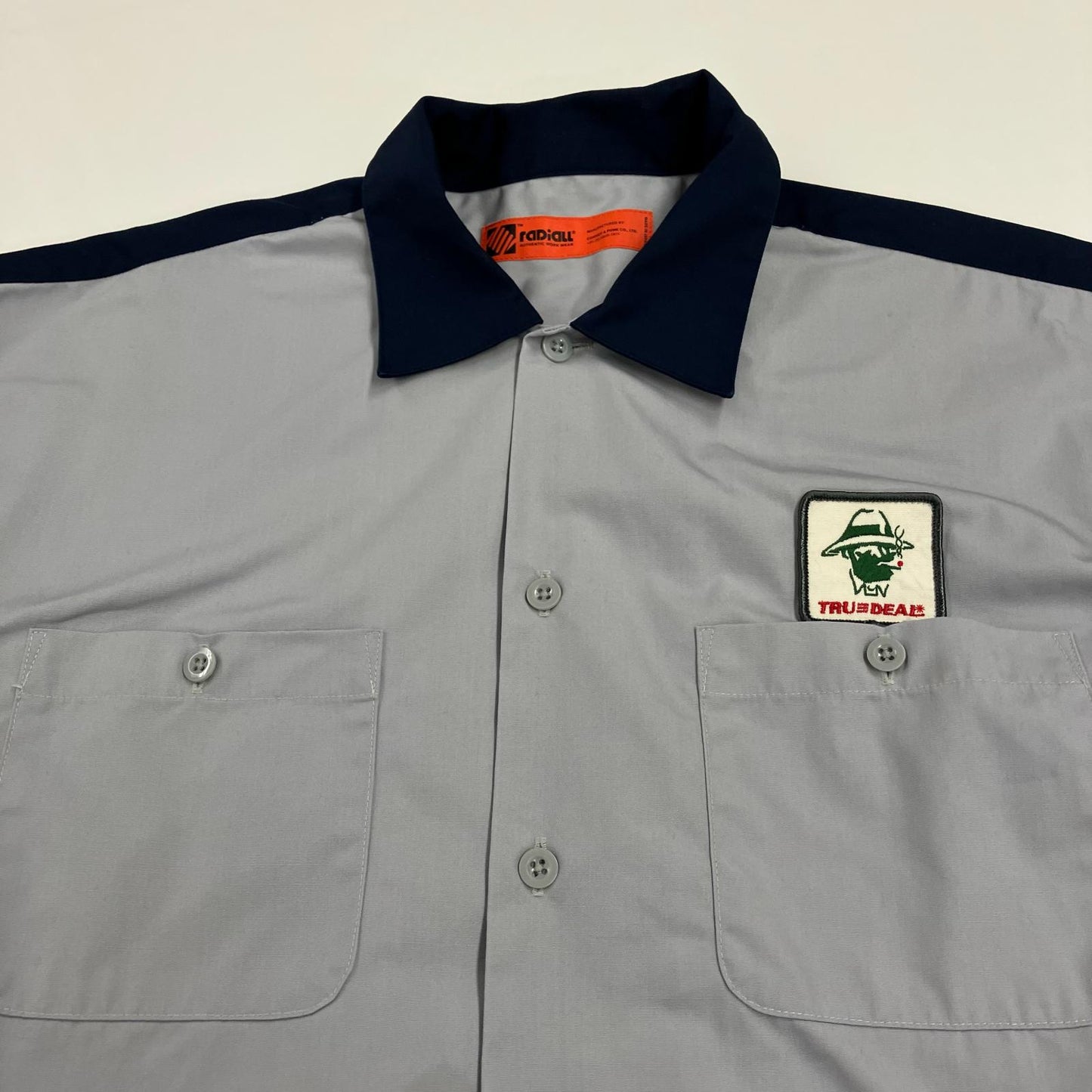 RADIALL | ラディアル TRUE DEAL COLLARED 長袖シャツ RAD-22AW-SH001 グレー サイズ：L【イオン広店】