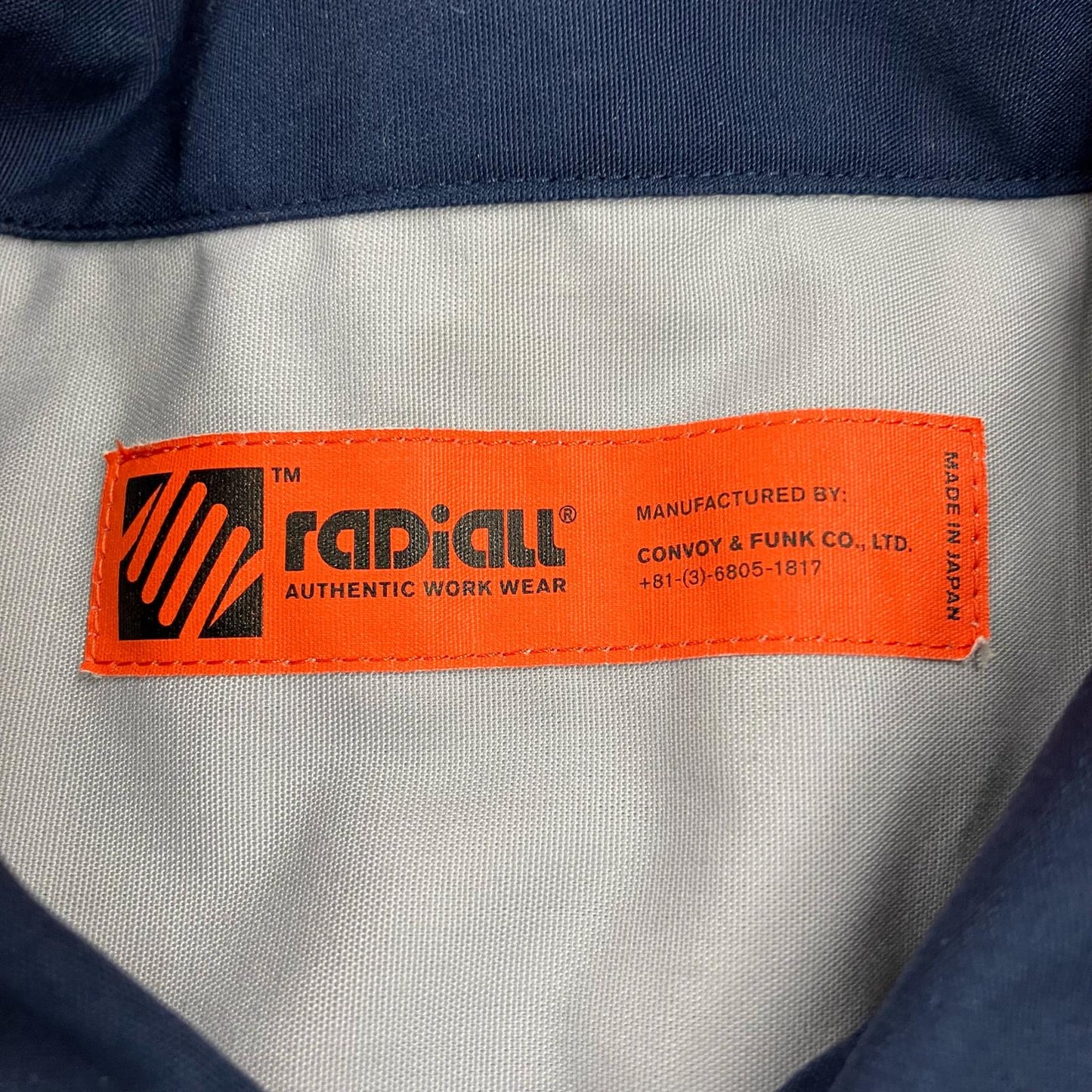 RADIALL | ラディアル TRUE DEAL COLLARED 長袖シャツ RAD-22AW-SH001 グレー サイズ：L【イオン広店】