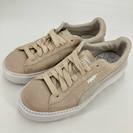PUMA | プーマ SUEDE PLATFORM スニーカー 369842-01 ベージュ 23.5cm【イオン広店】