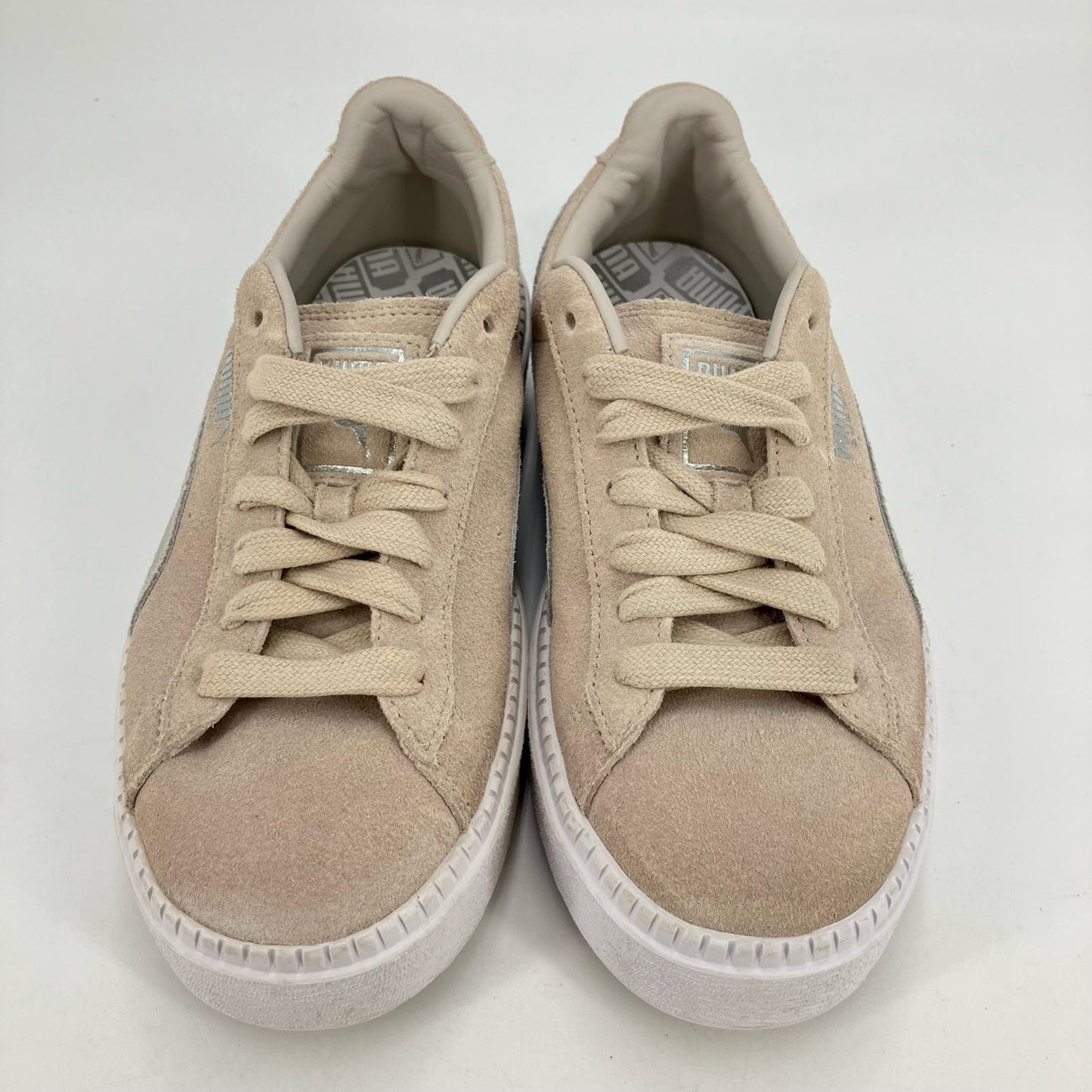 PUMA | プーマ SUEDE PLATFORM スニーカー 369842-01 ベージュ 23.5cm【イオン広店】