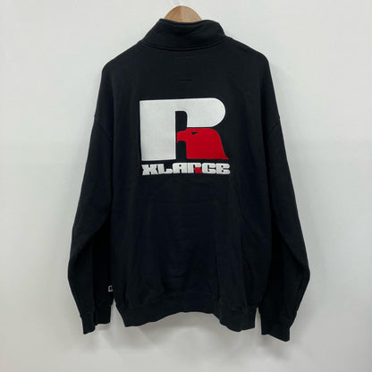 X-LARGE | エクストララージ HALFZIP SWEAT スウェット RC-22310XL ブラック サイズ：XL【イオン広店】