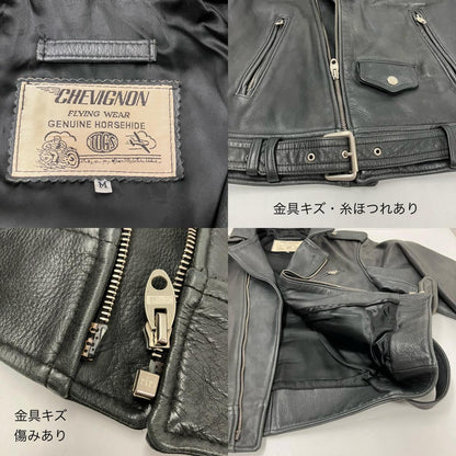 CHEVIGNON ライダースジャケット ブラック サイズ：M【イオン広店】