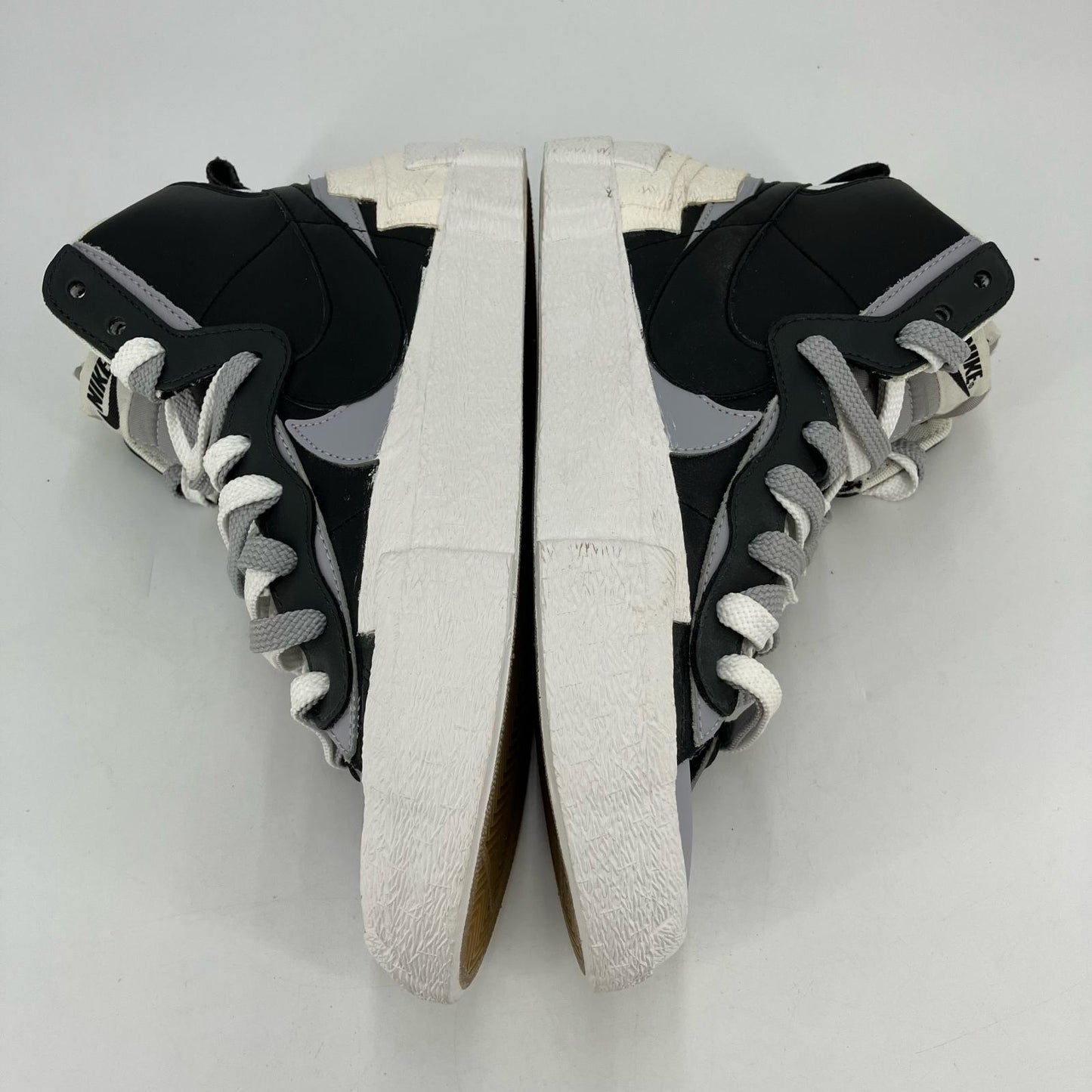 NIKE | ナイキ sacai × NIKE BLAZER MID スニーカー BV0072-002 ブラック 26.5cm【イオン広店】