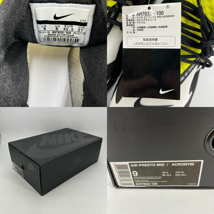 NIKE | ナイキ Air Presto Mid Dynamic Yellow' スニーカー AH7832-100 イエロー 27cm【イオン広店】