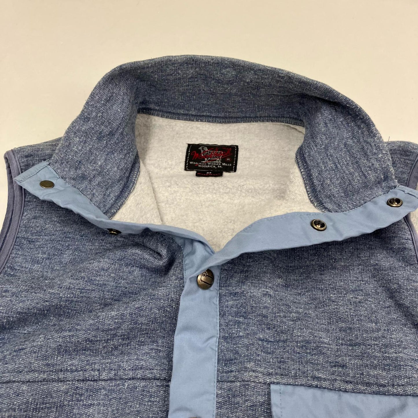 WOOLRICH WOOLEN MILLS | ウールリッチウーレンミルズ ベスト ブルー サイズ：M【イオン広店】