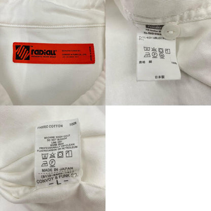 RADIALL | ラディアル IPPUKU - REGULAR COLLARED SHIRT 長袖シャツ RAD-24SS-SH014 ホワイト サイズ：L【イオン広店】