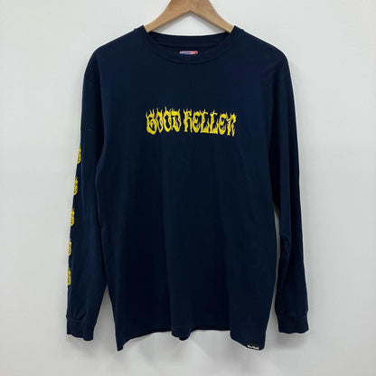 GOOD HELLER 長袖Ｔシャツ ネイビー サイズ：L【イオン広店】