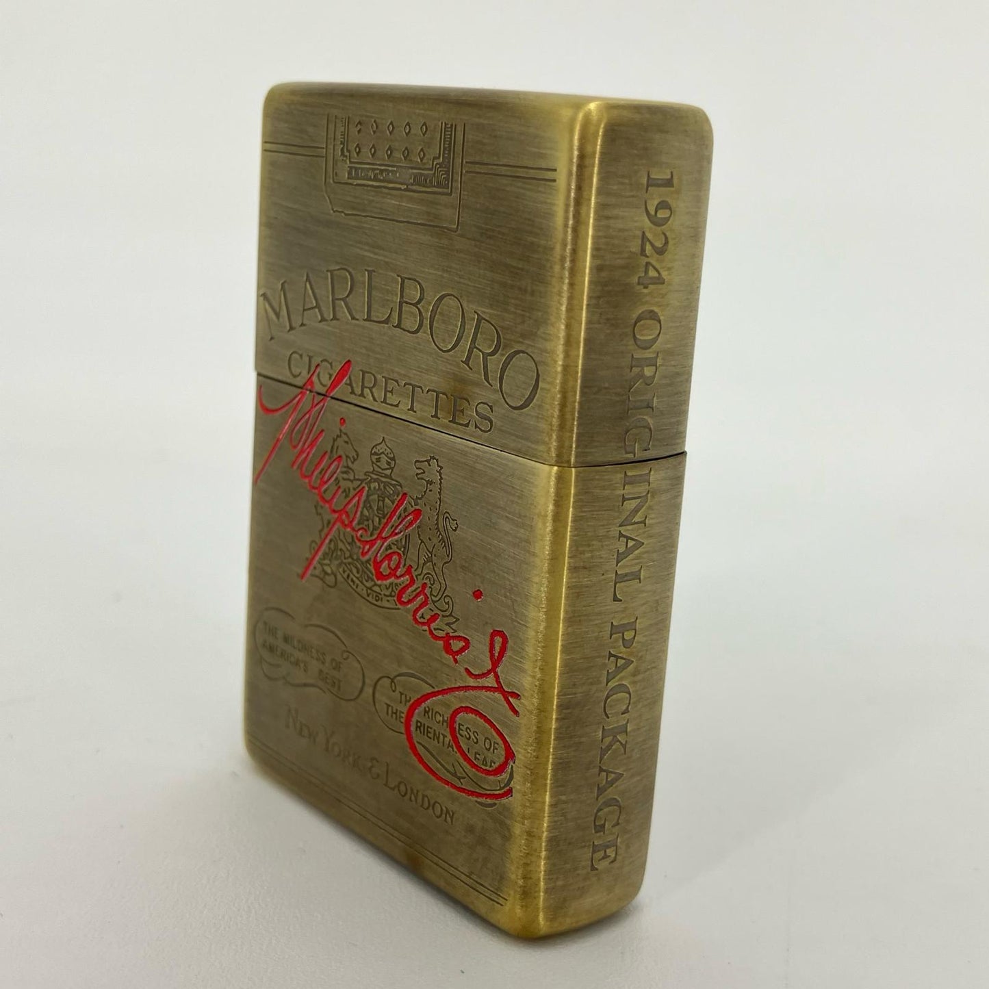 ZIPPO | ジッポ マルボロ 日本上陸50周年 1924年パケモデル ライター ゴールド【イオン広店】