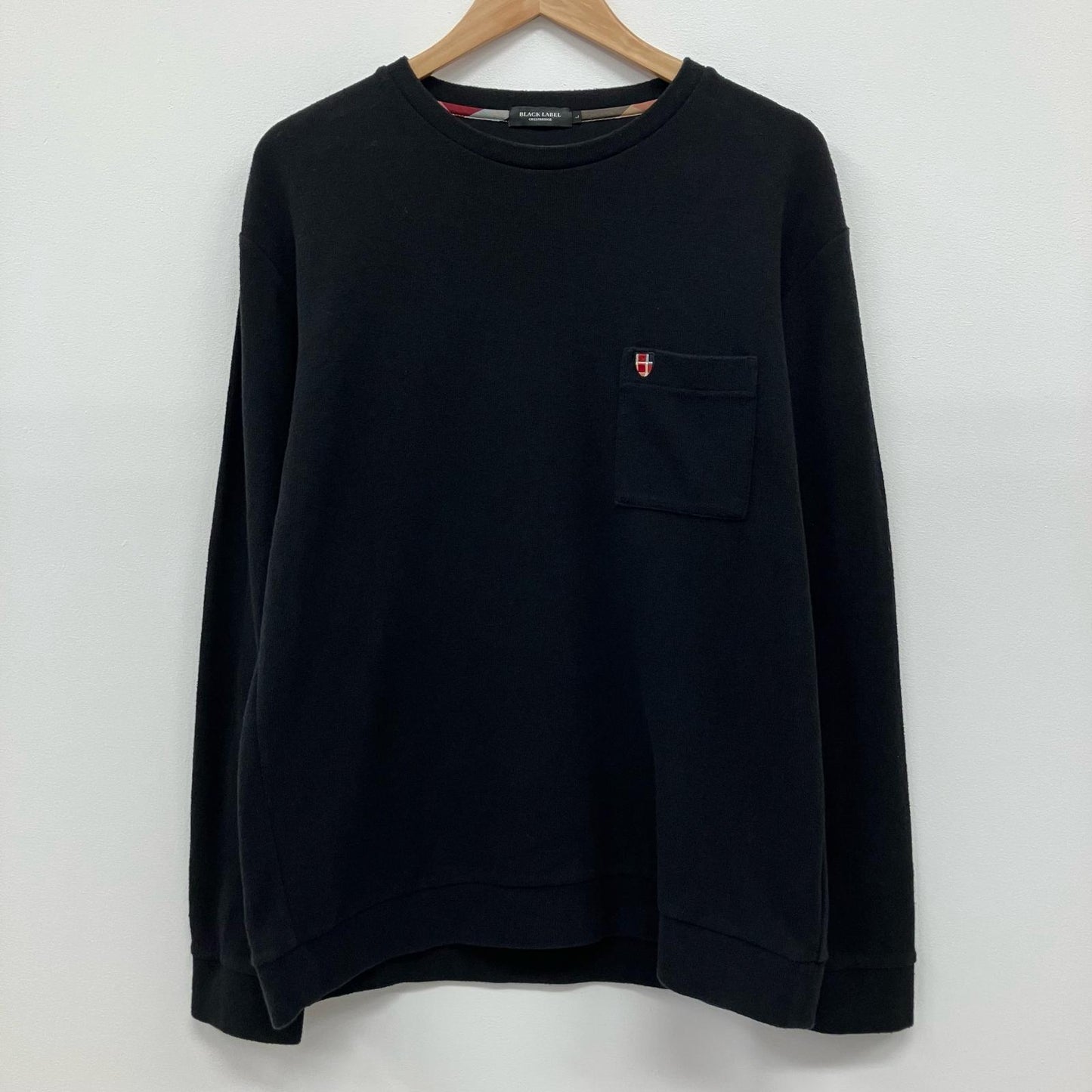BLACK LABEL CRESTBRIDGE | ブラックレーベルクレストブリッジ スウェット 51P16-815-09 ブラック サイズ：L【イオン広店】