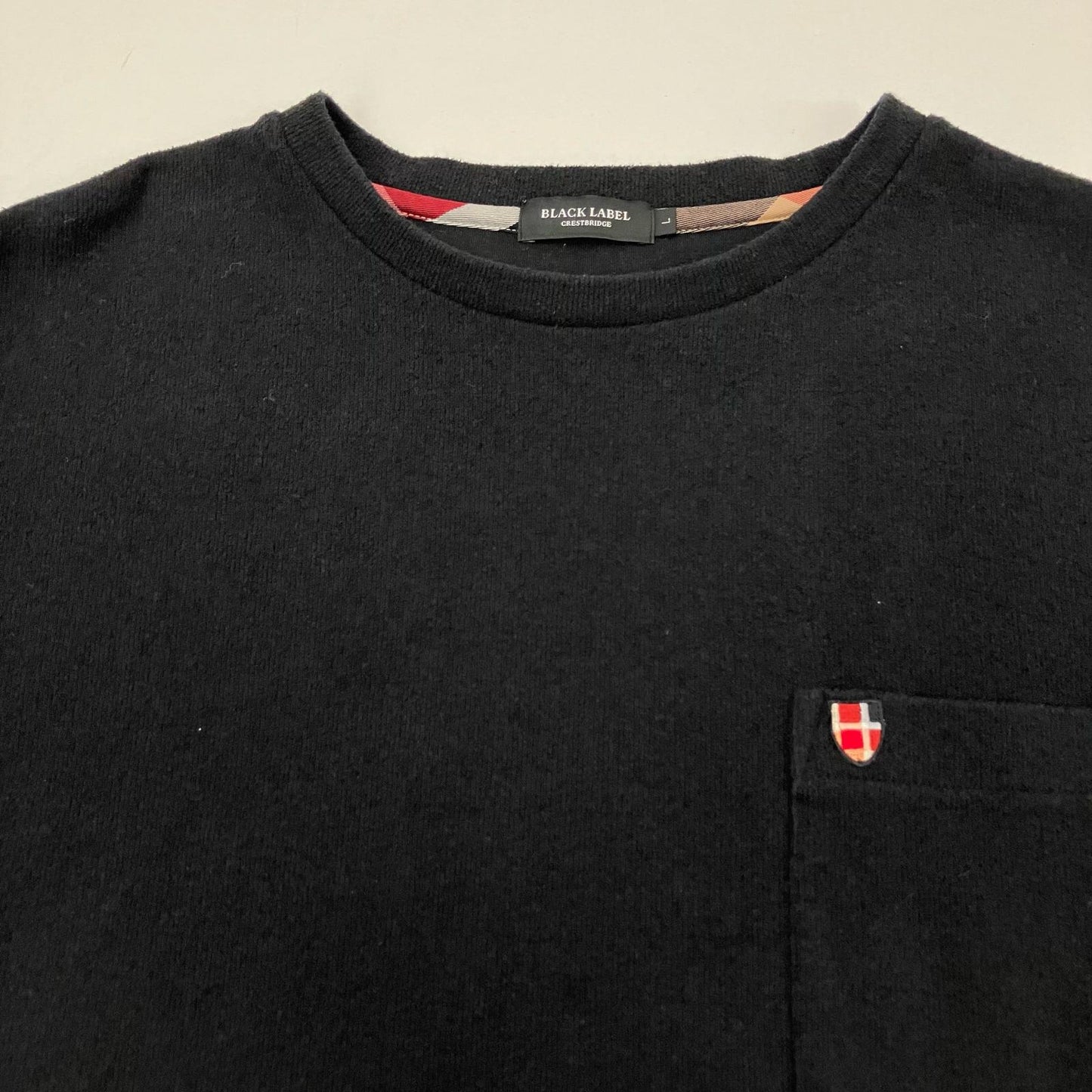 BLACK LABEL CRESTBRIDGE | ブラックレーベルクレストブリッジ スウェット 51P16-815-09 ブラック サイズ：L【イオン広店】