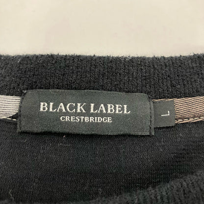 BLACK LABEL CRESTBRIDGE | ブラックレーベルクレストブリッジ スウェット 51P16-815-09 ブラック サイズ：L【イオン広店】
