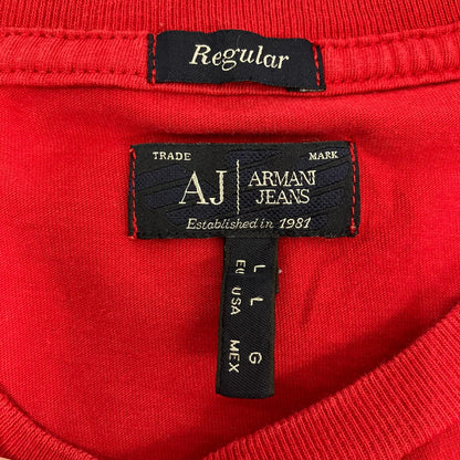 ARMANI JEANS | アルマーニ・ジーンズ 半袖Ｔシャツ レッド【イオン広店】