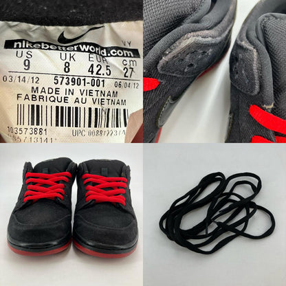 NIKE SB | ナイキエスビー Levi's × Nike SB Dunk Low Pro Premium スニーカー 573901-001 ブラック 27cm【イオン広店】
