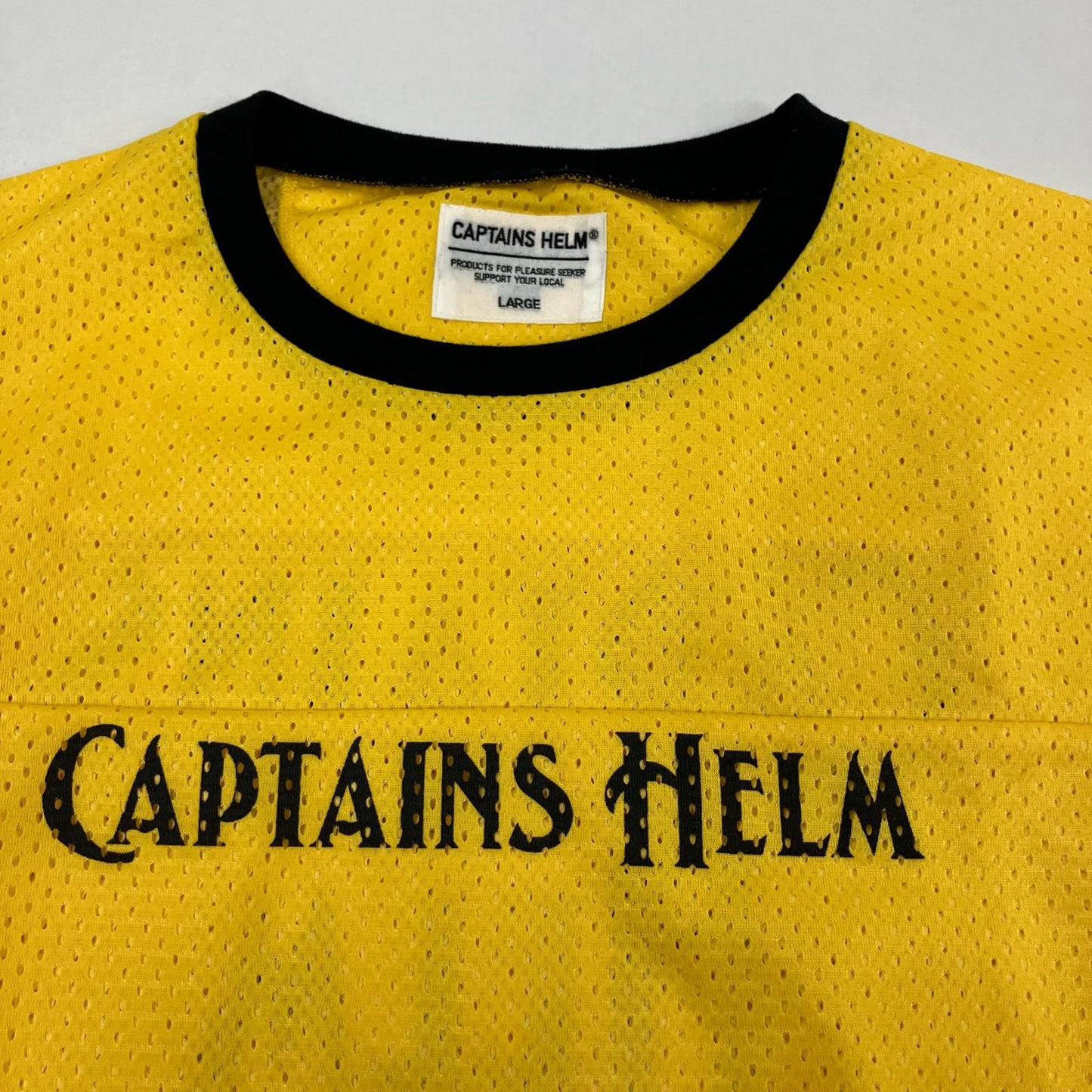 CAPTAINS HELM | キャプテンズヘルム メッシュシャツ 半袖Ｔシャツ イエロー サイズ：L【イオン広店】