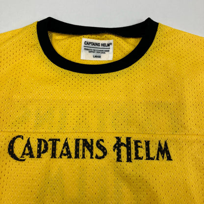 CAPTAINS HELM | キャプテンズヘルム メッシュシャツ 半袖Ｔシャツ イエロー サイズ：L【イオン広店】