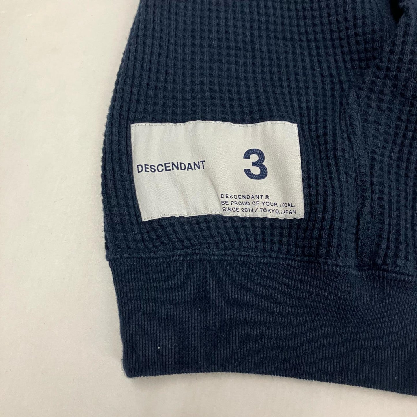 DESCENDANT | ディセンダント DORSAL HOODY パーカー ネイビー サイズ：3【イオン広店】