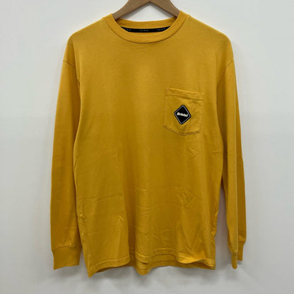 FCRB | エフシーアールビー L/S AUTHENTIC TEAM POCKET TEE 長袖Ｔシャツ FCRB-222073 イエロー サイズ：M【イオン広店】
