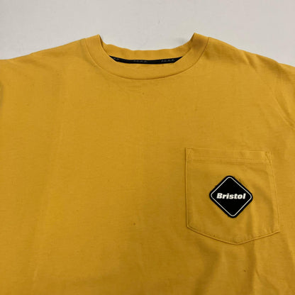 FCRB | エフシーアールビー L/S AUTHENTIC TEAM POCKET TEE 長袖Ｔシャツ FCRB-222073 イエロー サイズ：M【イオン広店】