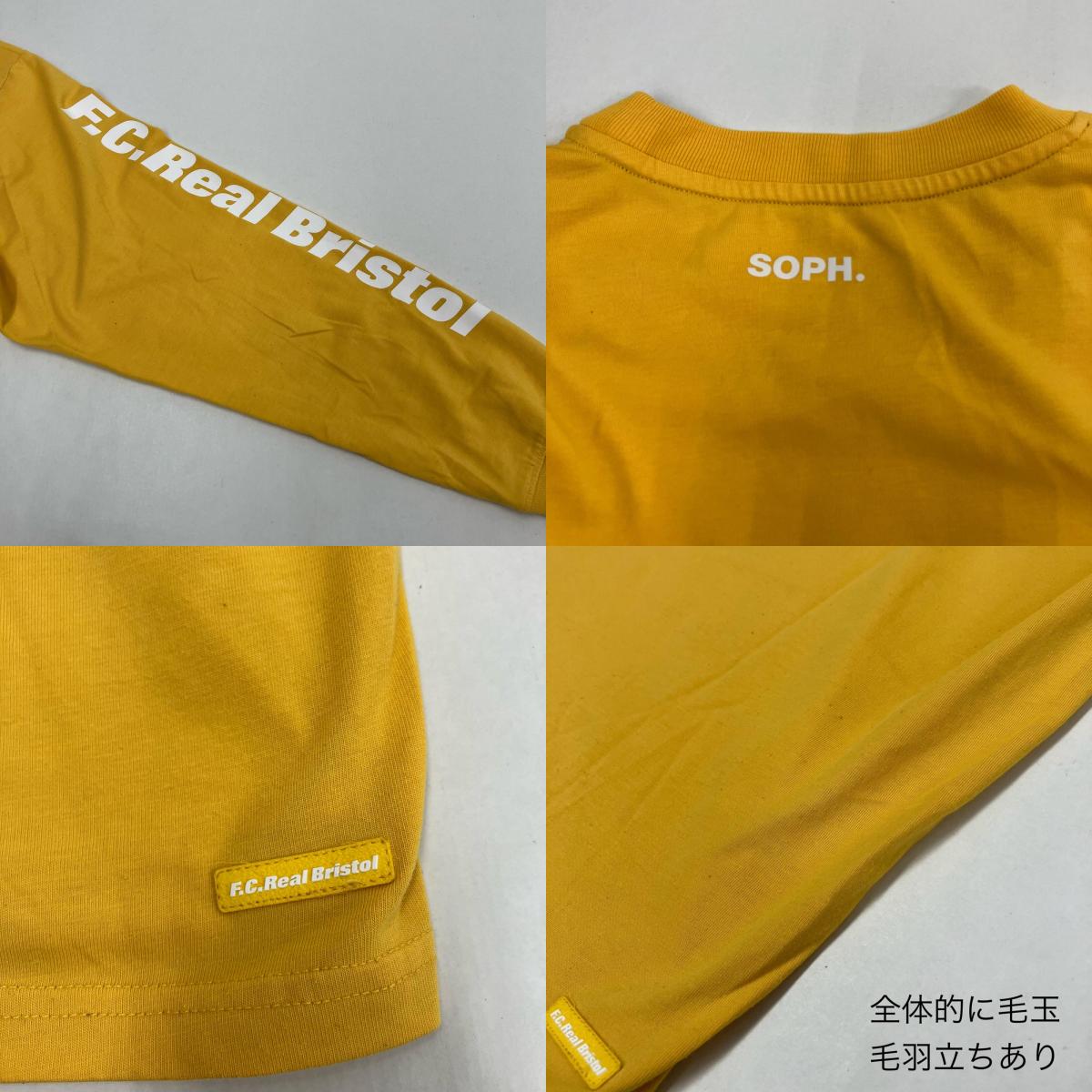 FCRB | エフシーアールビー L/S AUTHENTIC TEAM POCKET TEE 長袖Ｔシャツ FCRB-222073 イエロー サイズ：M【イオン広店】