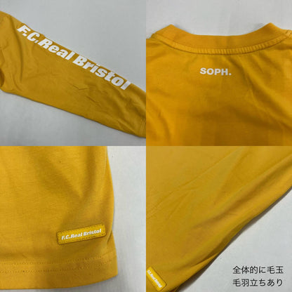 FCRB | エフシーアールビー L/S AUTHENTIC TEAM POCKET TEE 長袖Ｔシャツ FCRB-222073 イエロー サイズ：M【イオン広店】