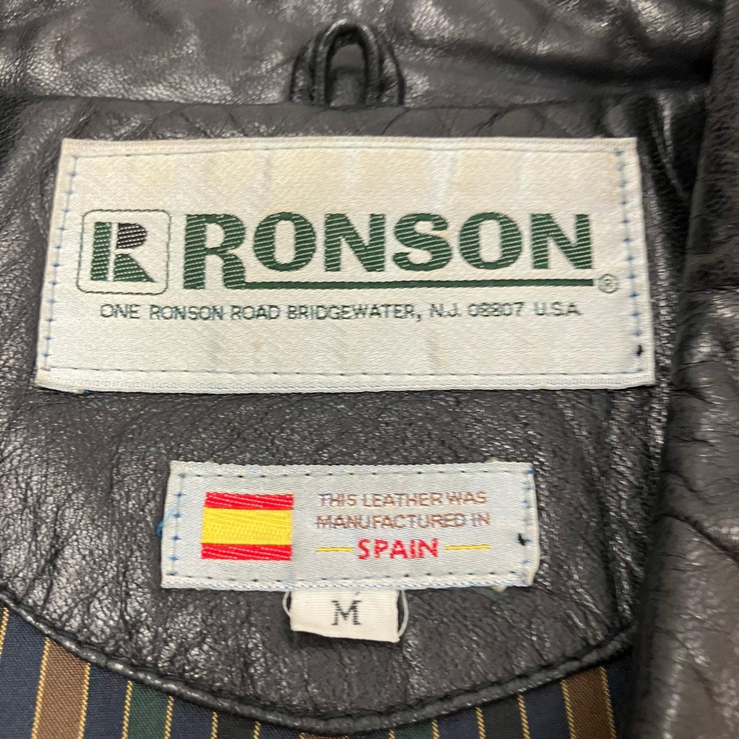 RONSON | ロンソン 羊革 レザー ブラック サイズ：M【イオン広店】