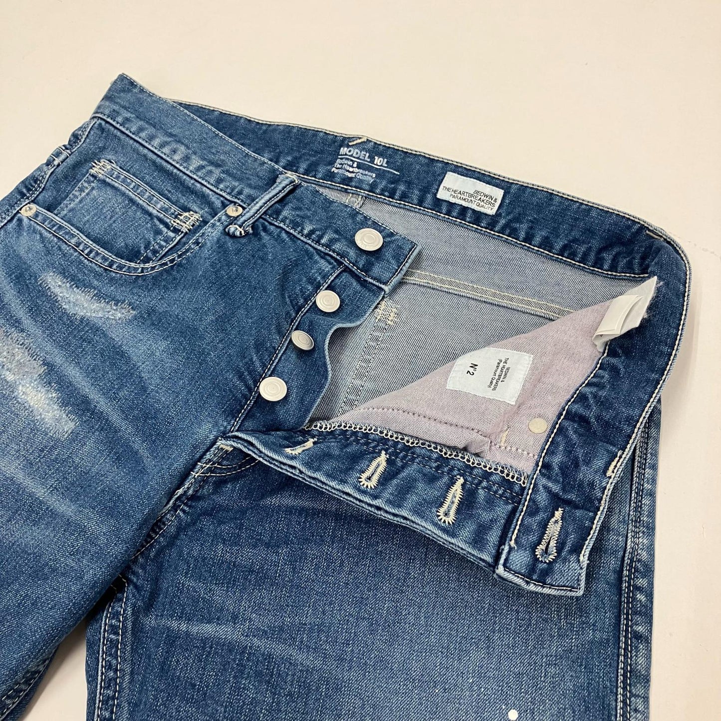BEDWIN | ベドウィン GEOFFREY デニムパンツ 18SB4559 ライトブルー サイズ：2【イオン広店】