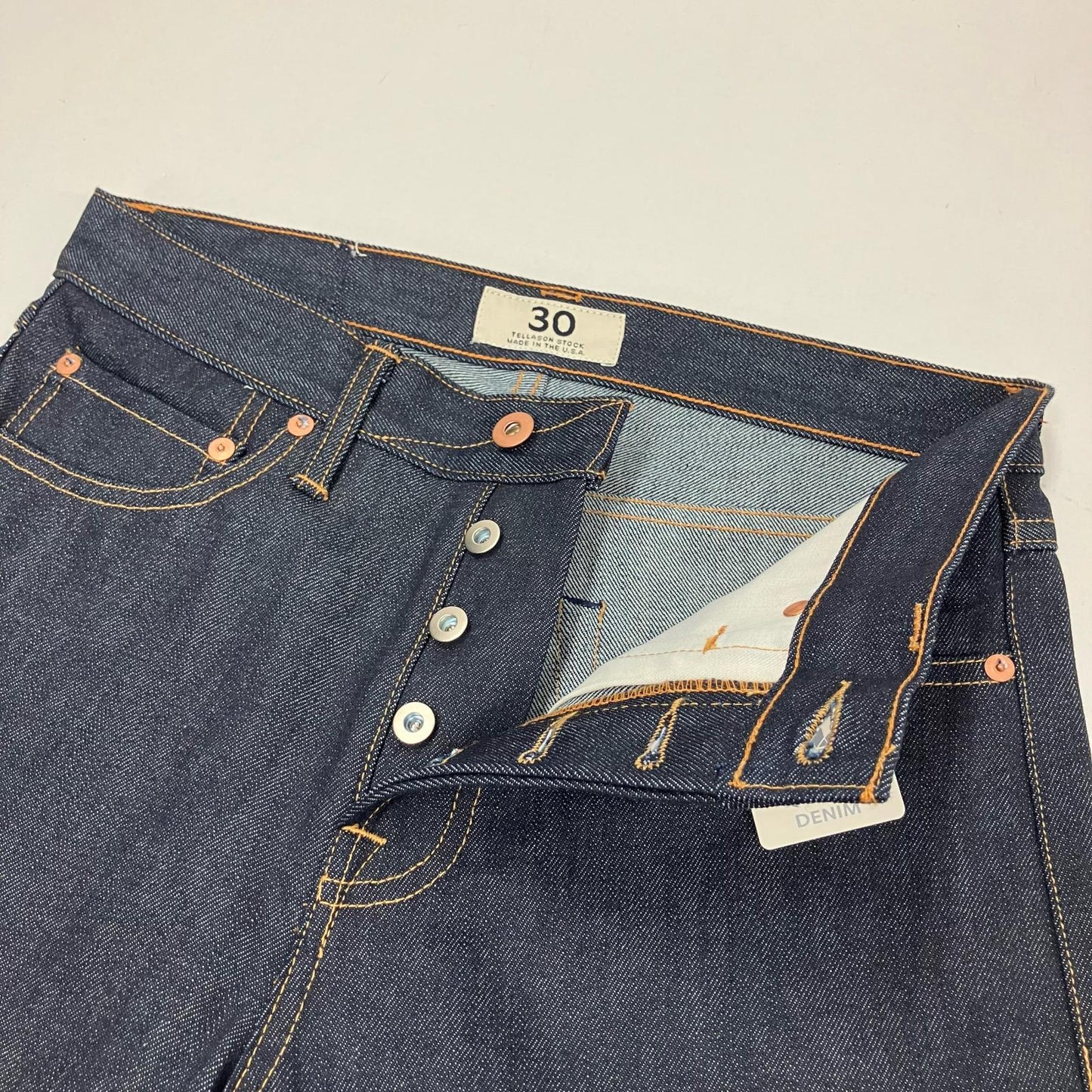 TELLASON | テラソン 14oz CONE DENIM NON-SELVAGE 5 POCKET PANTS デニムパンツ インディゴ サイズ：30【イオン広店】