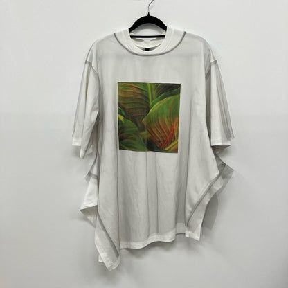 AULA AILA | アウラアイラ 2WAY LEAF PHOTO PRINT LAYERED T-SHIRT 半袖Ｔシャツ 1241-08054 ホワイト【イオン広店】