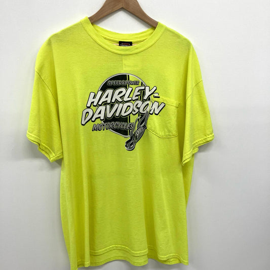 HARLEY-DAVIDSON | ハーレーダビットソン 半袖Ｔシャツ イエロー サイズ：XL【イオン広店】