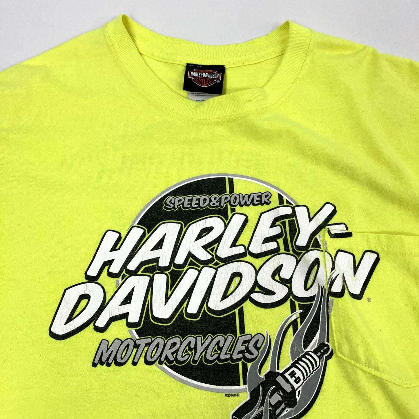 HARLEY-DAVIDSON | ハーレーダビットソン 半袖Ｔシャツ イエロー サイズ：XL【イオン広店】