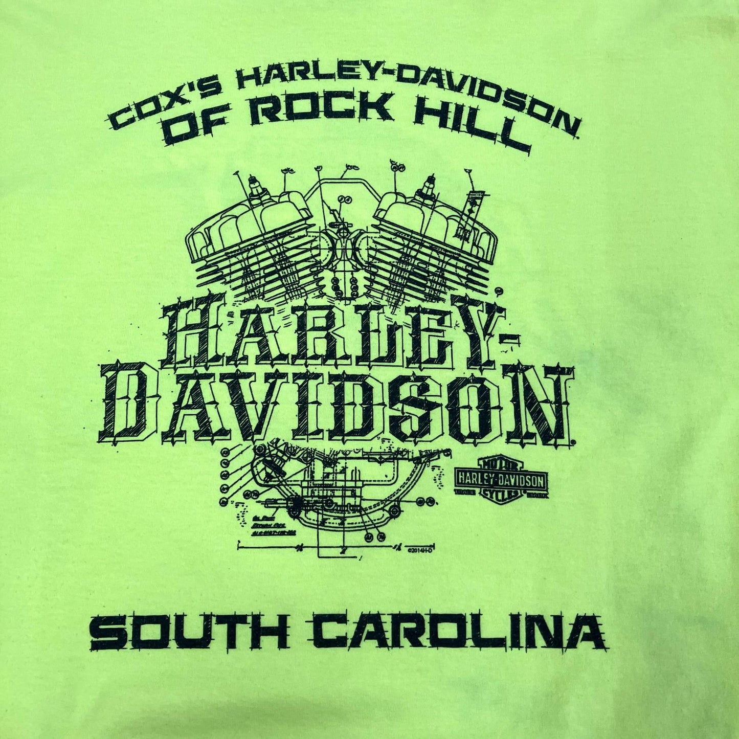 HARLEY-DAVIDSON | ハーレーダビットソン 半袖Ｔシャツ イエロー サイズ：XL【イオン広店】