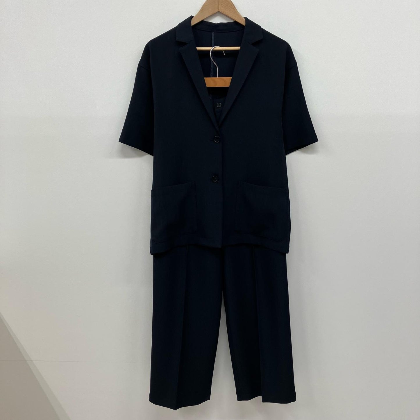 FREAK'S STORE | フリークスストア リネンタッチ ショートスリーブジャケット パンツ セットアップ 1149248900289 ブラック サイズ：S【イオン広店】