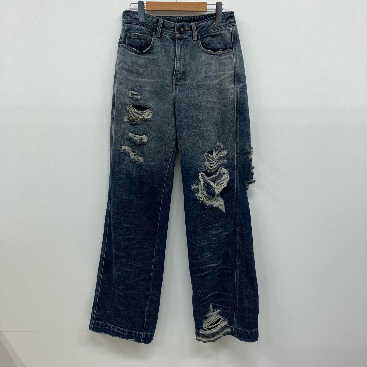 ADERERROR | アーダーエラー WIDE WRINKLE JEANS デニムパンツ BMADFWJE0101BL ライトブルー サイズ：S【イオン広店】
