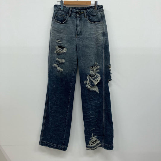 ADERERROR | アーダーエラー WIDE WRINKLE JEANS デニムパンツ BMADFWJE0101BL ライトブルー サイズ：S【イオン広店】